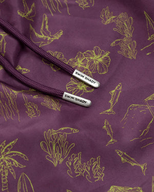 Island Maroon Swim Shorts