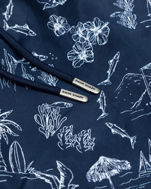 Island Navy Swim Shorts
