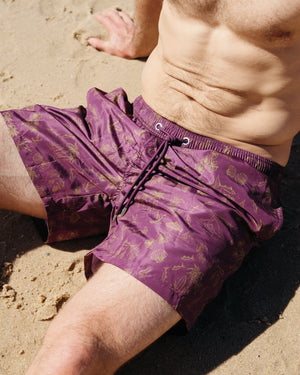 Island Maroon Swim Shorts