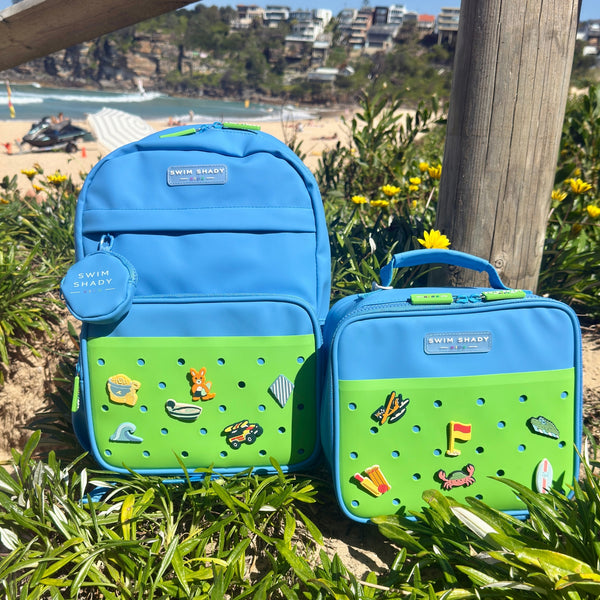 Blue / Green Charm Lunch Bag