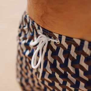 Cobalt Geo Swim Shorts