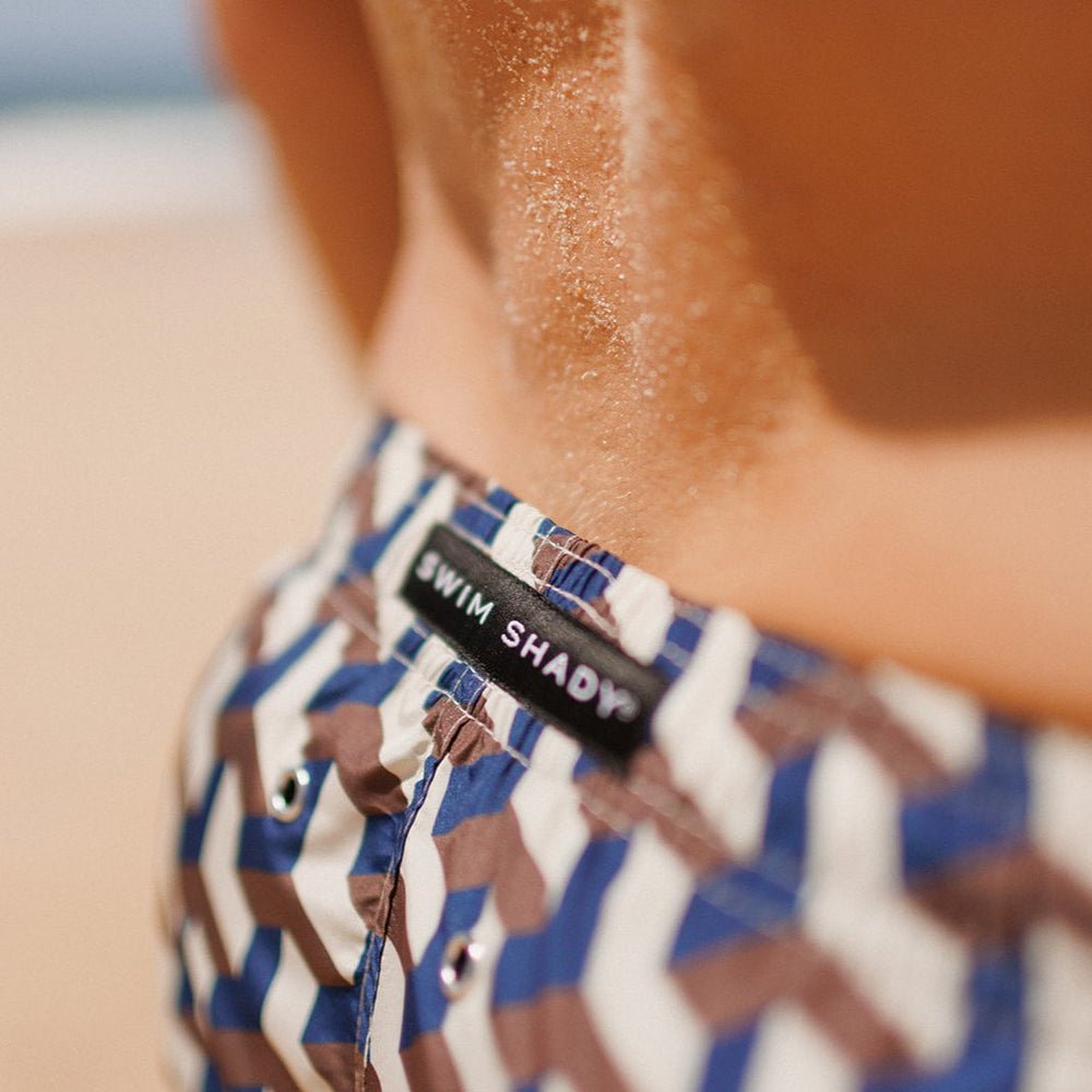 Cobalt Geo Swim Shorts