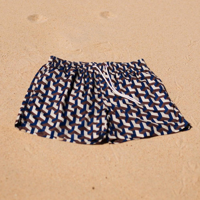 Cobalt Geo Swim Shorts