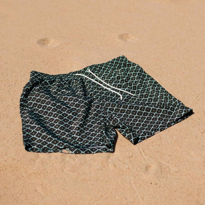 Evergreen Diamond Swim Shorts