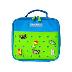 Blue / Green Charm Lunch Bag
