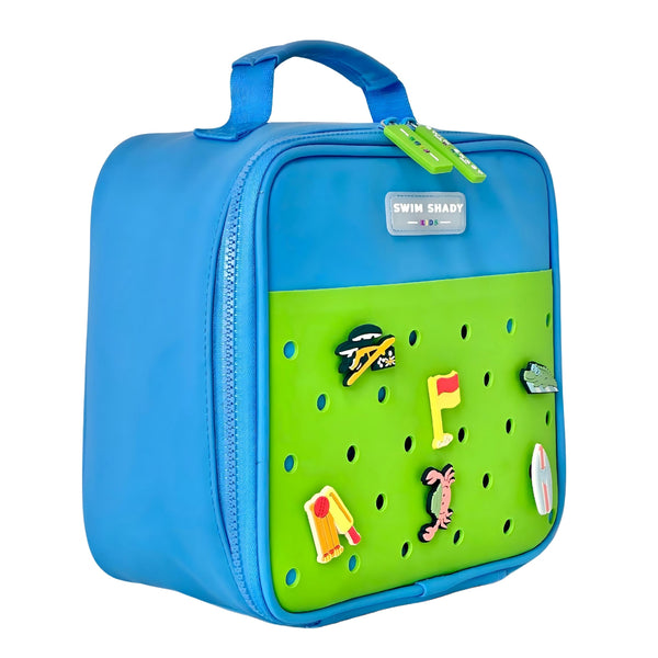 Blue / Green Charm Lunch Bag